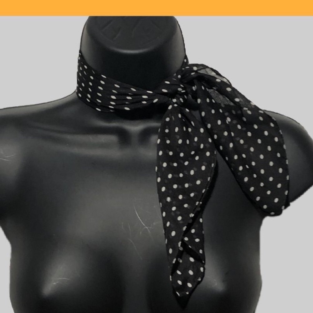 Vintage Polka Dot Neck Scarf